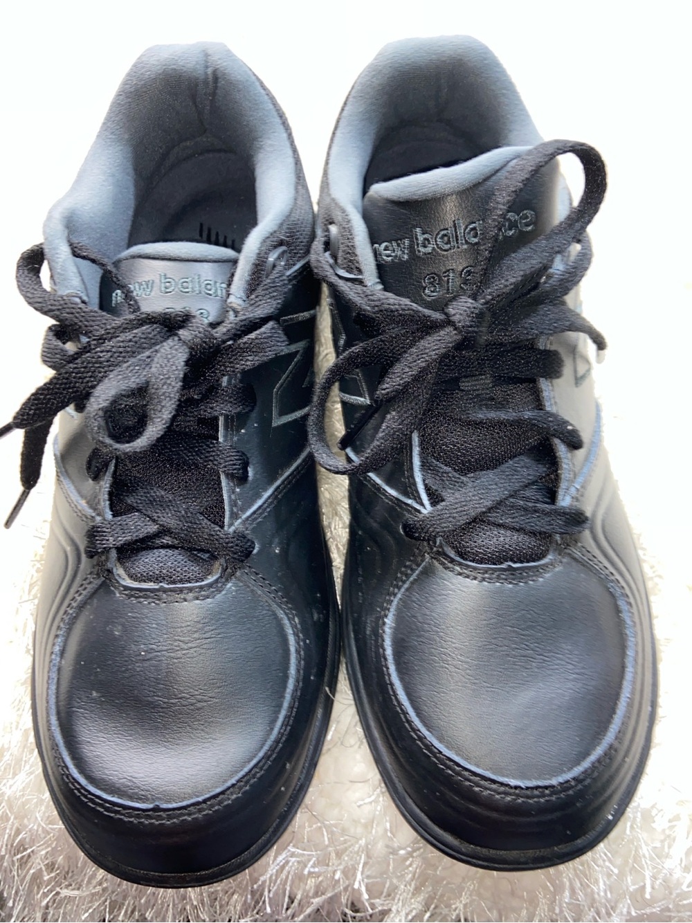 New Balance 813 V1 Black Leather Walking Shoes Women’s 8.5 WW813BK ROLLBAR